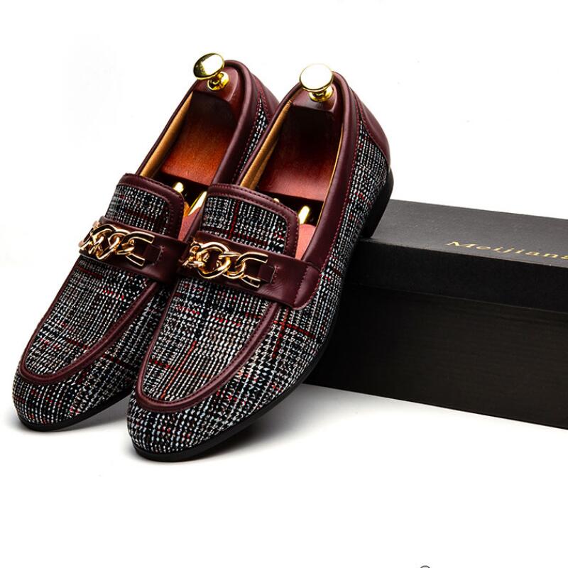 Men's Custom Pointed Business Classic Loafers Men's Trend British Casual Shoes Zapatillas Hombre A16