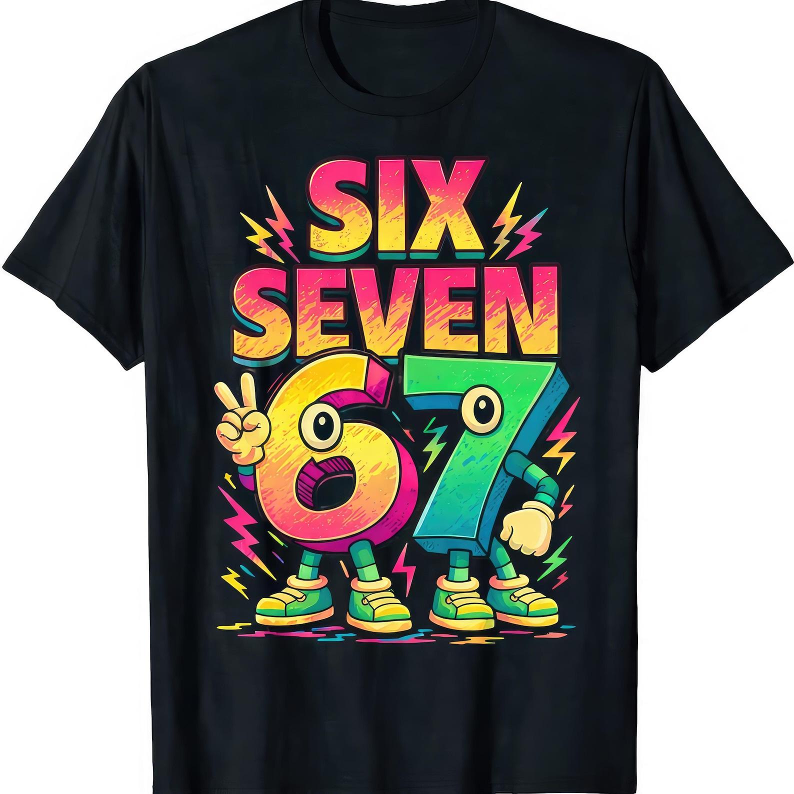 Math Pun T shirt: Number Day Six Seven, School Joke Tee S
