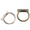 Iron Sheet Circle Iron Ring New Chinese Home Improvement Drawer Wardrobe Door Cabinet Surface Mount Double Hole Small Handle