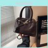 Vintage Urban Chic Tote Bag For Women With Golden Buckle Decoration