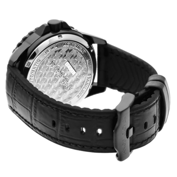 Angel Clover Men's Leather/Rubber Belt TCA45BBK-BKN Wrist Watch