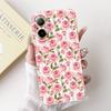 For Realme C67 4G RMX3890 Back Cover Realme C67 5G Case Girly Flower Butterfly Fashion Funda Soft Liquid Silicone Bumper Etui
