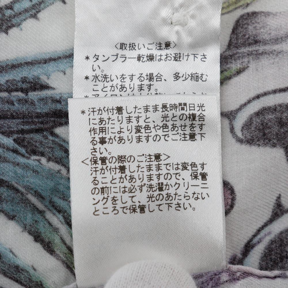 Paul Smith Botanical Short Sleeve Shirt Clown White Cotton Mens Used