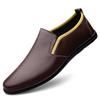 Genuine Leather Men Casual Shoes Fashion Slip On Formal Shoes Soft Comfy Lazy Shoes Loafers Lightweight Walking Shoes Mocassins