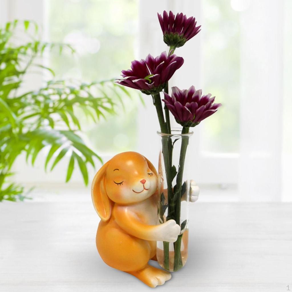 Tisch Mini Vase Glas Reagenzglas Kreatives Tier Tragbarer Hydrokultur Pflanzenhalter für