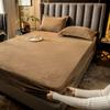 Mattress Thickened Milk Fleece Thermal Mattress Simmons Protective Cover Bed Cover Mattress Pillowcase Three-Piece Set