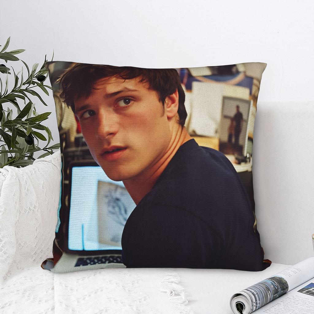 Josh Hutcherson Pillow Case Soft Pillow Cover Vintage Pillowcases For Living Room Bed Chair