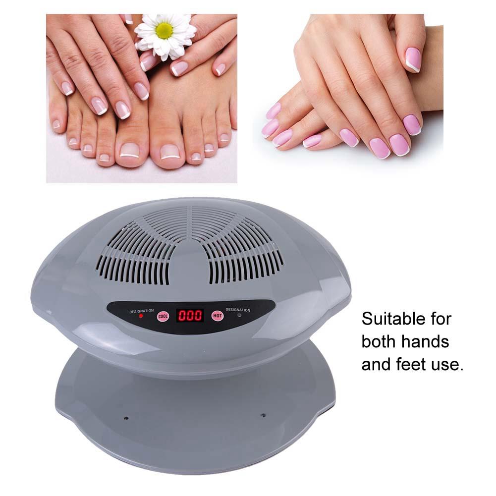 2 In 1 Grey Cool/Warm Blow Temperature Sensor Nail Polish Dryer NaMachine