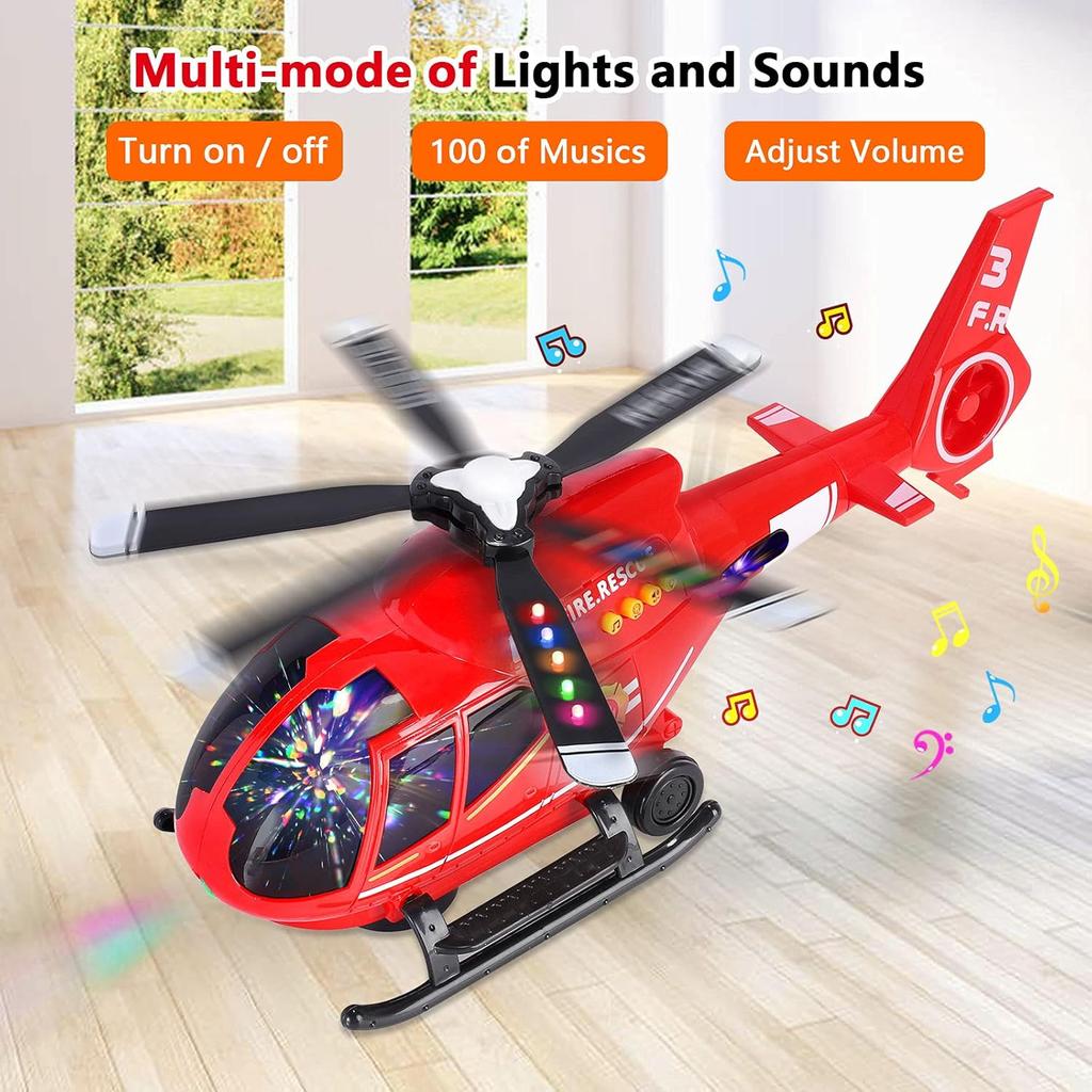Ele ELEOPTION Airplane Toy Infrared Remote Control Plane Toys Helicopter with Lights and Music Aeroplane Toys for 3 4 5 6 7 8 Year Old Boys Girls