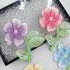 Exquisite Multi-Colored Beaded Sequins Embroidered Flower Clothing Top Dress T-Shirt Decorative Cloth Sticker Accessories