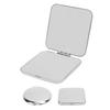 Pocket Mirror Portable Stainless Steel Compact Mirror Metal Handheld Drop Resistant Double Sided Mir