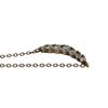 Used Good Item Canal4 Canal Yondo Sea Silver Bar Design Chain Necklace Accessory 151824121007 Gold Color Ladies Old Clothing Used USED