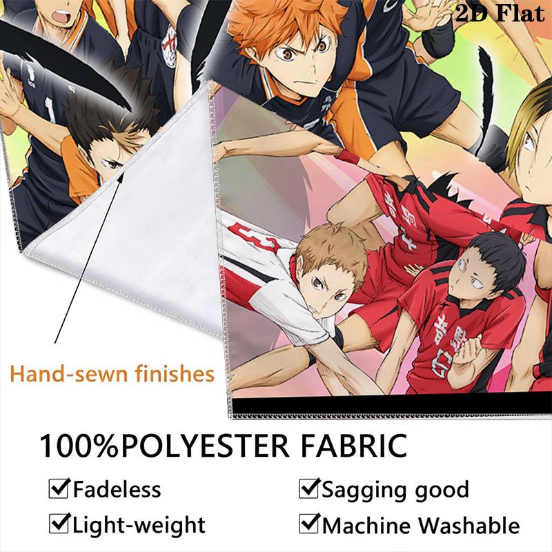 Haikyu!! Wall Tapestry Aesthetic Wall Hanging Printed Fabric Blanket Decorative Tapestries for Bedroom Living Room Home Decor