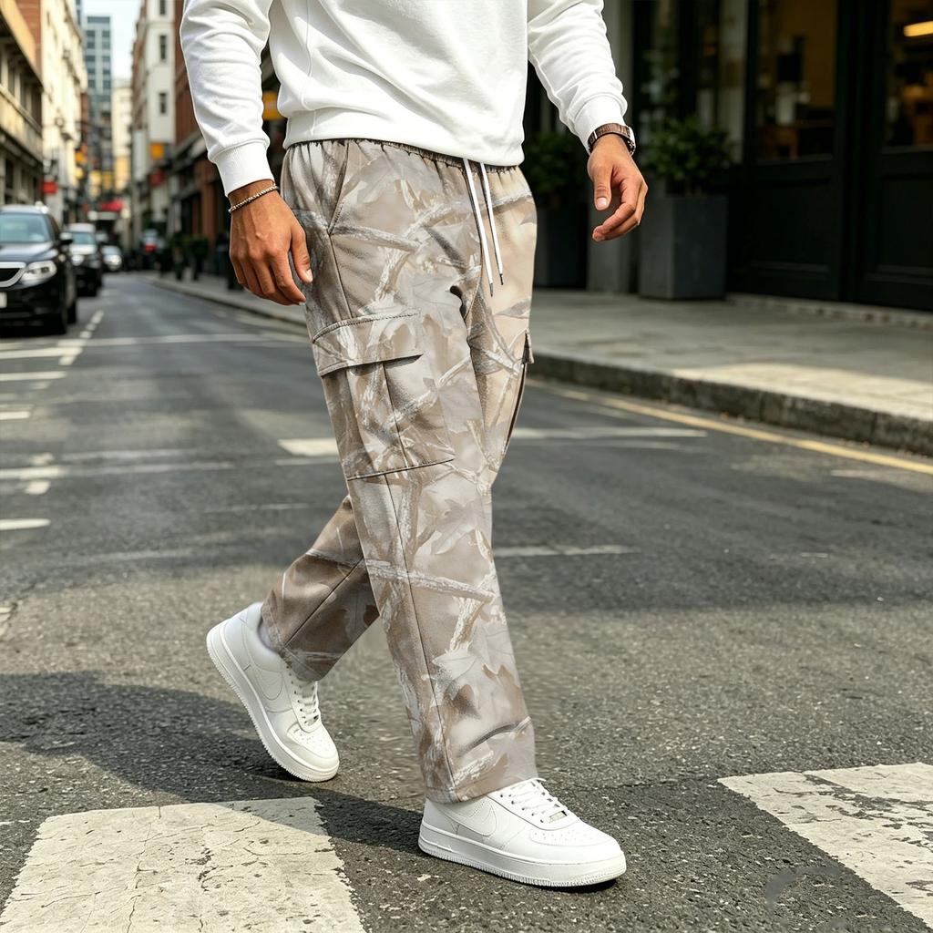 Men's Casual Straight Leg Drawstring Sweatpants for Everyday Wear and Commuting