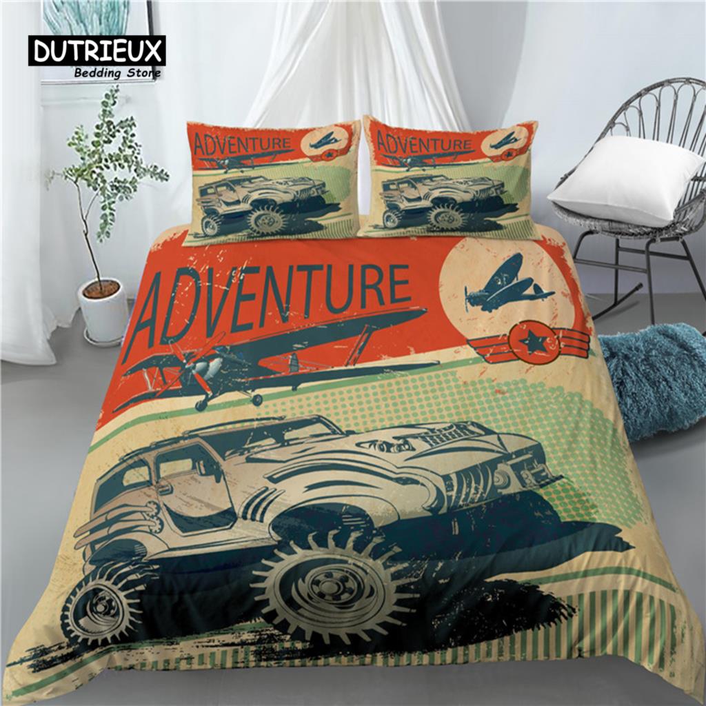 

Home Living Luxury 3D Off Road Car Print 2/3Pcs Comfortable Duvet Cover PillowCase Bedding Sets Queen and King EU/US/AU Size (135x200cm)