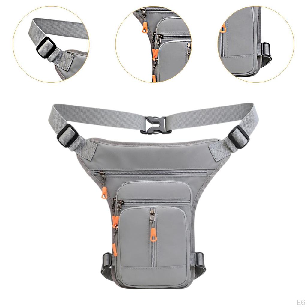 Men Waist Bag Crossbody Fanny Pack Motorcycle Drop Leg Multifunctional Portable Hip for