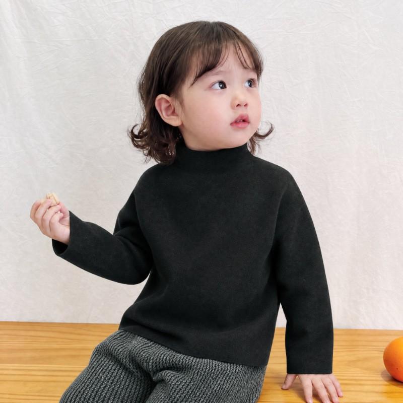 Kids Thermal Long Sleeve Base Layer Top Soft Brushed Fabric Solid Color Crew Neck Winter