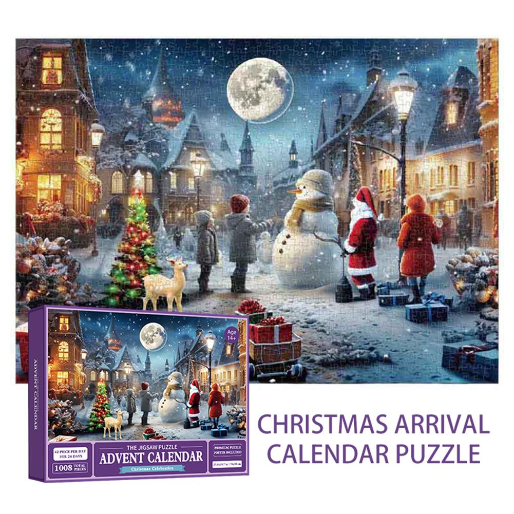 24 Box Daily Puzzle Countdown Calendar For Children Exciting Countdown To Xmas Igniting Holiday Spirits Family Xmas Tradition