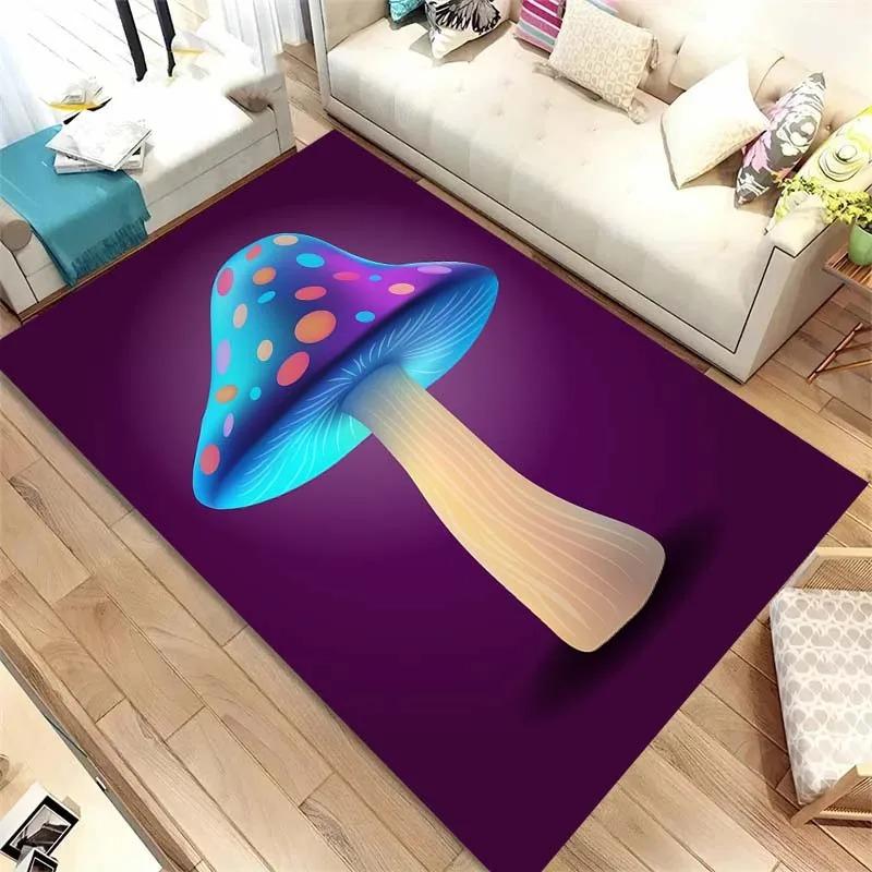 Colorful Mushroom Pattern Floor Mats Door Front Decoration Home Living Room Floor Mats 40x60cm