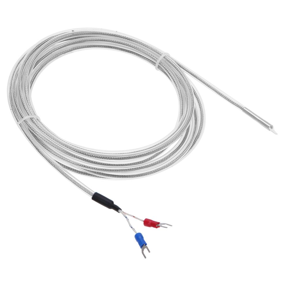Termopar Tipo K PTFE 2 Hilos Impermeable Resistencia a la Corrosión