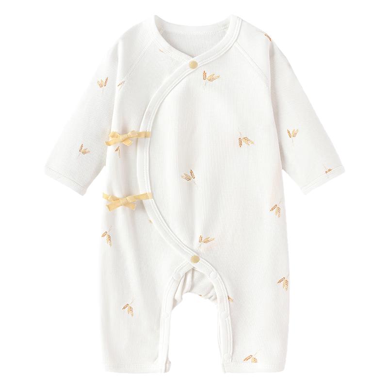 

Babylove Newborn Modal Cotton Tie-Front Romper - Harvest Collection 52