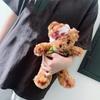 Bloody Damaged Bear Doll with Realistic Wounds PP Cotton Texture for Gothic Themed Event and Spooky Home Displays