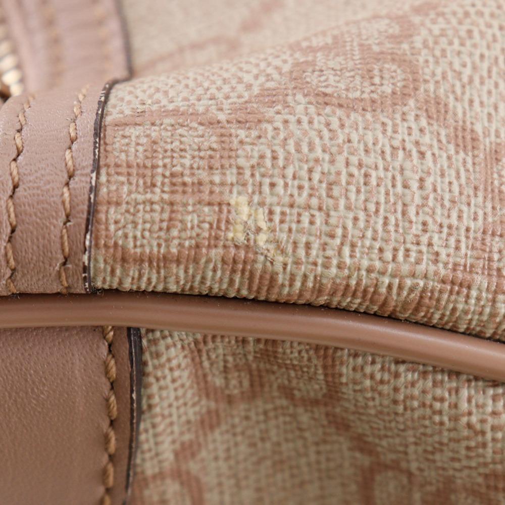 GUCCI Boston bag 216484 pink beige GG Supreme Canvas Women Used