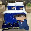 Detective Conan Carton Beding Sets Exquisite Bed Suplies Set Duvet Cover Bed Comforter Set Beding Set Luxury Birthday Gift
