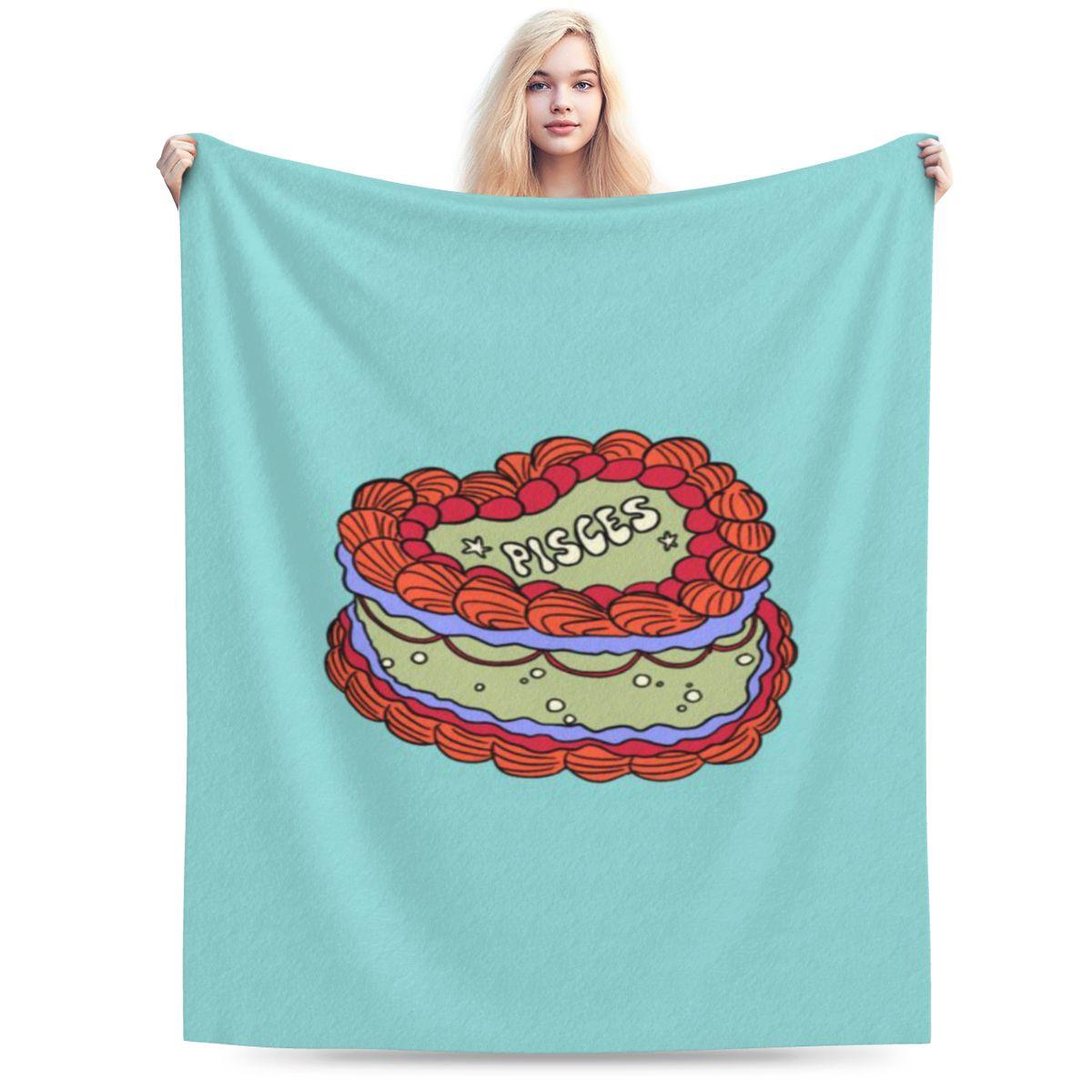 

Pisces Birthday Cake Custom Soft Party An UltraSoft Micro Fleece Blanket 75x100cm 30x40in