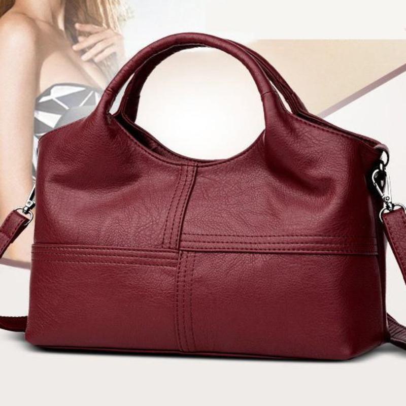 Soft PU Leather Handbag High Quality Women Bag Casual Female Messenger Bag Solid Shoulder Bag Ladies Crossbody Bag CLE