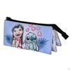 Trousse Triple - Disney Lilo Et Stitch Couple - Lilas - Taille Unique
