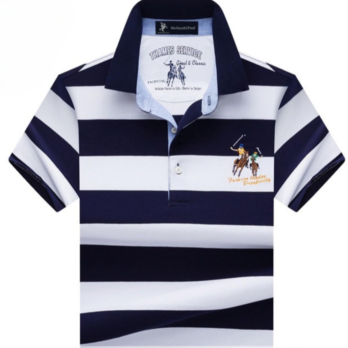 STORN Poloshirt Heren Nieuw Heren Korte Mouw Poloshirt Heren Geborduurd Top Kleding Heren Business Casual Poloshirt L