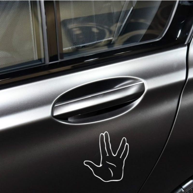 Funny Star Trek Hand Spock Car Truck Decal Sticker Window T181j