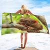 Animal Print Beach Towel Microfiber Quick Dry Sand Free Towel Travel Beach Towels Lightweight Beach Towel Pool Gym Travel Gift