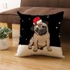 Christmas Pillowcase, 18X18 Inches, Suitable For Living Room, Bedroom, Christmas Decoration (Without Pillow Core)