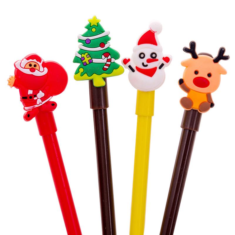 Cartoon Christmas Series Elk Neutral Pen - Cute Animal Student Stationery, Black Water-Based Ink
