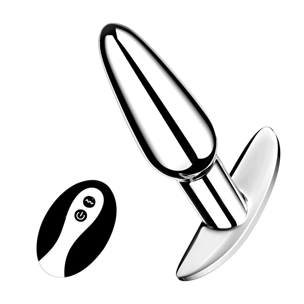 10 Mode Vibration Remote Control Metal Butt Plug Female Clitoris Stimulator Male Prostate Massager Outdoor APP Control Butt Plug