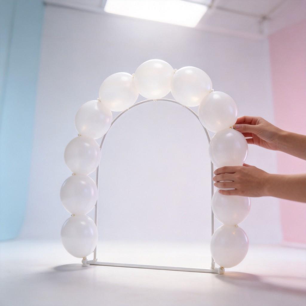 Birthday Party Balloon Hoop With Air Ring For Celebration Venue Decor