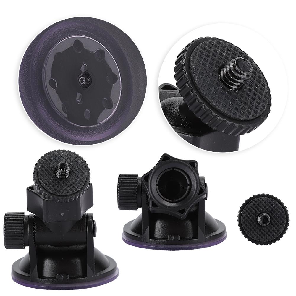 HD H3005A 2Pcs Driving Recorder Car Bracket 55mm Suction Cup 360 Degree Rotating Support Screw Heads
