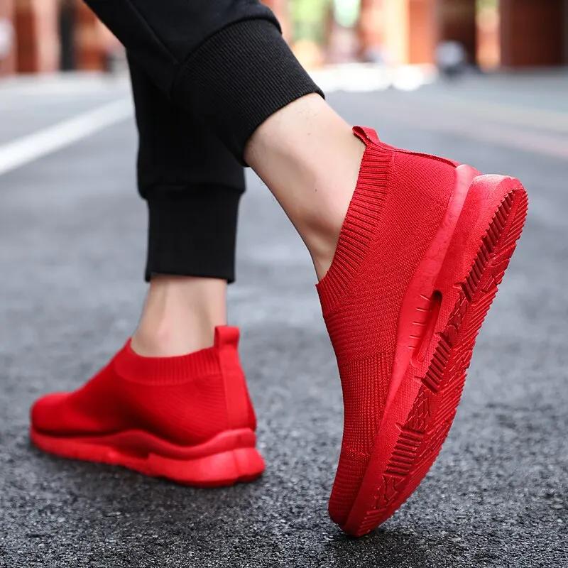 2025Womens Light Running Shoes Jogging Shoes Breathable Women Sneakers Slip On Loafer Shoe Momens Casual Shoes Unisex Sock Shoes
