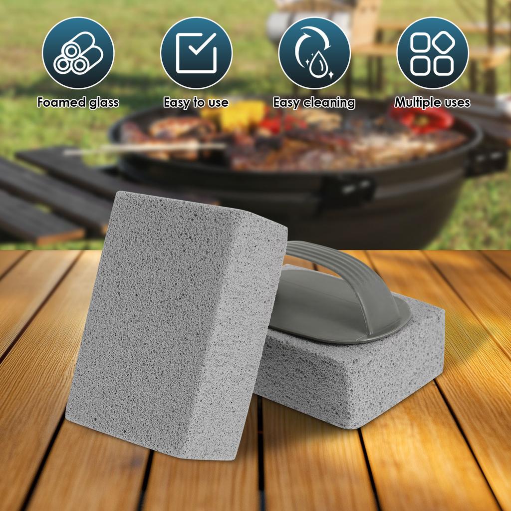 7Pcs BBQ Grill Cleaning Pumice Stones Brush Brick Block Heat Resistant Powerful Stain Remover Kitchen Grill  Pool Cleaning Tool