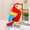 Simulation Red Parrot Doll Plush Toy Bird Doll Children Soothing Rag Doll Boy Birthday Gift