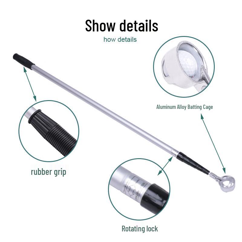 Golf Ball Retriever with Aluminum K-Head