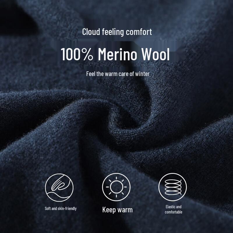 Antonio Herren Weste 100% Reine Wolle V-Ausschnitt