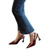 Luxury Designer Summer Women Sandals Fashion Pointed Toe Singbacks Shoes Ladies Elegant High Heel Stripper Sandalias