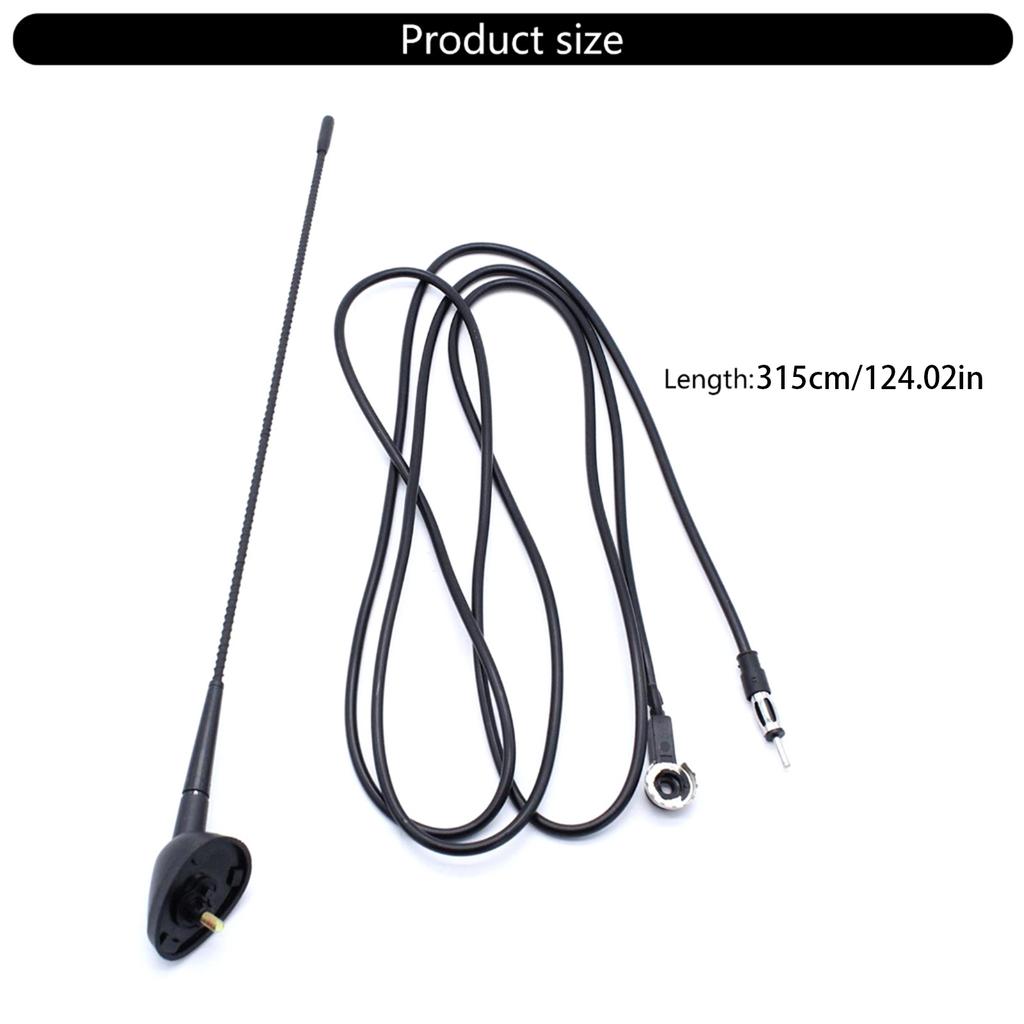 Car Antenna, Car Roof Mount Radio Antenna with Mounting Base for Select Model Aerial Base Roof Antenna