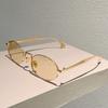 Vintage Retro Oval Sunglasses for Men and Women UV400 Protective Classic Metal Frame Sunglasses Outdoor Beach