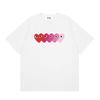 VibeStreet NUOVA T-shirt 100% Cotone T-shirt da Uomo a Forma di Cuore Donna Nuova Marca Originale T-shirt Top da Uomo Estate Manica Corta Moda Ami Amoring