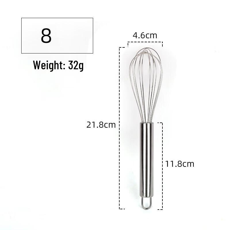 ZISIZ Stainless Steel Manual Egg Whisk