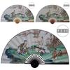 Ventaglio di Carta da Pittura Grande 50x88cm Decorativo da Appendere a Parete Ventaglio Pieghevole Decorativo Ufficio Sala Casa Soggiorno Ventilatore